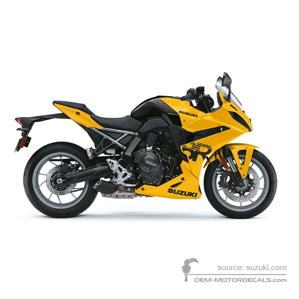 Adesivi per Suzuki GSX8R 2025 - Giallo • Suzuki Adesivi OEM