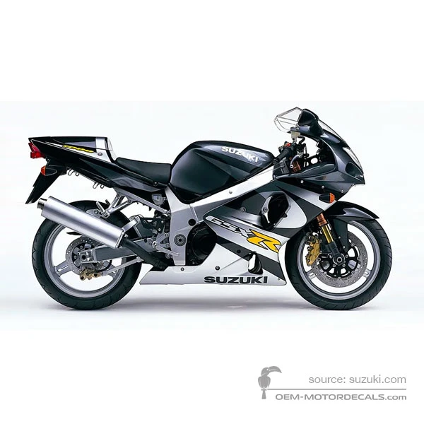 Pegatinas para Suzuki GSXR1000 2001 - Negro • Suzuki Pegatinas OEM