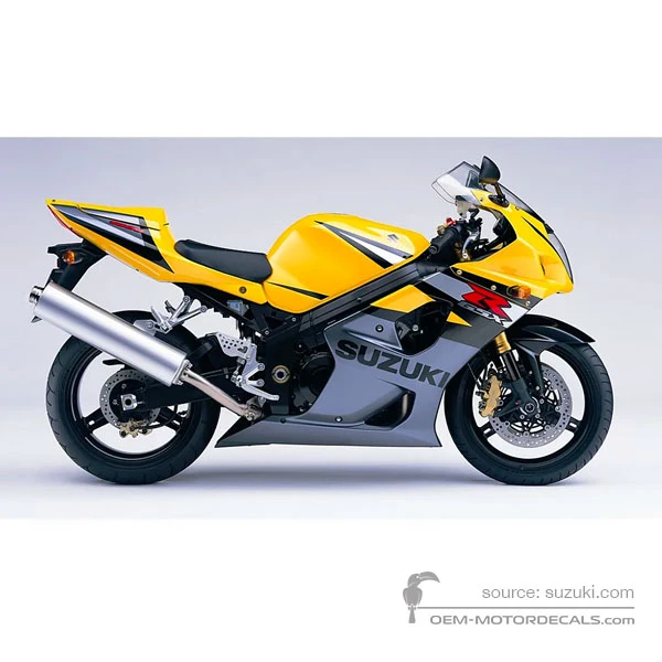 Pegatinas para Suzuki GSXR1000 2004 - Amarillo • Suzuki Pegatinas OEM