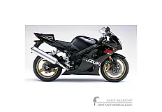 Stickers voor Suzuki GSXR1000 2004 - Zwart • Suzuki OEM Stickers