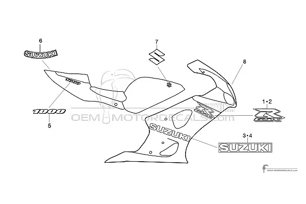 Suzuki GSXR1000 2004 - Zwart