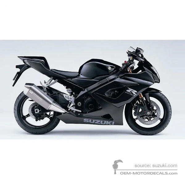 Decals for Suzuki GSXR1000 2005 - Black • Suzuki OEM Decals