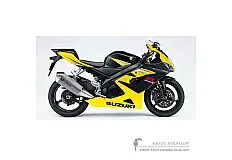 Adesivi per Suzuki GSXR1000 2005 - Giallo • Suzuki Adesivi OEM