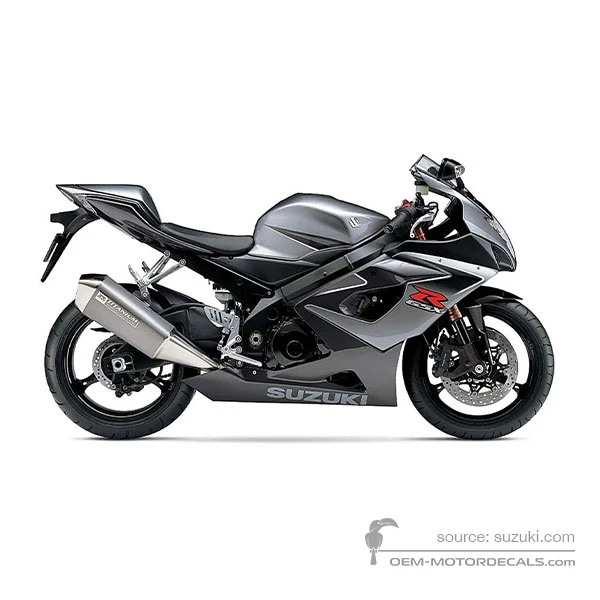 Naklejki do Suzuki GSXR1000 2006 - Szary • Suzuki Naklejki OEM