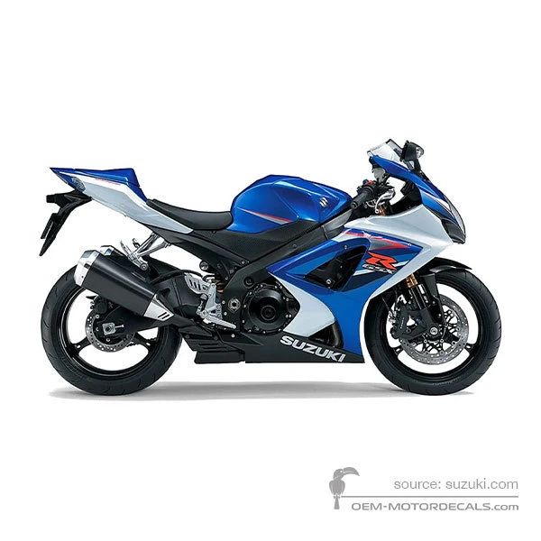 Aufkleber für Suzuki GSXR1000 2007 - Blau • Suzuki OEM-Aufkleber