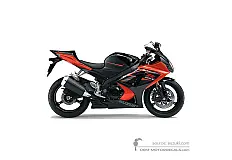 Naklejki do Suzuki GSXR1000 2007 - Pomarańczowy • Suzuki Naklejki OEM