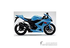 Autocollants pour Suzuki GSXR1000 2008 - Bleu azur • Suzuki Autocollants OEM