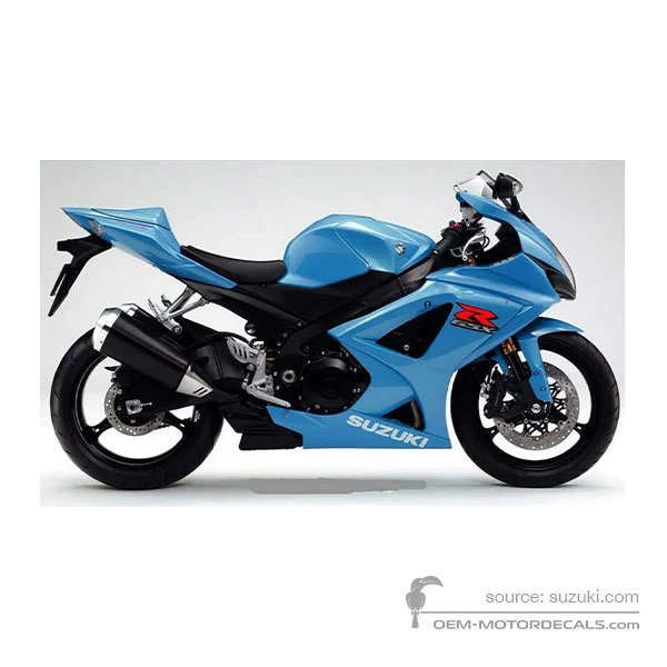 Pegatinas para Suzuki GSXR1000 2008 - Azul celeste • Suzuki Pegatinas OEM
