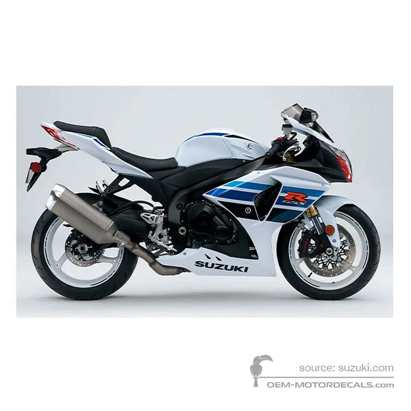Pegatinas para Suzuki GSXR1000 2013 - Blanco • Suzuki Pegatinas OEM