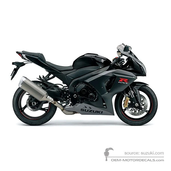 Adesivi per Suzuki GSXR1000 2015 - Nero • Suzuki Adesivi OEM