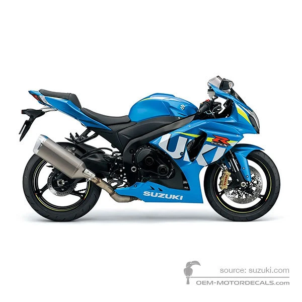 Naklejki do Suzuki GSXR1000 2015 - Niebieski • Suzuki Naklejki OEM