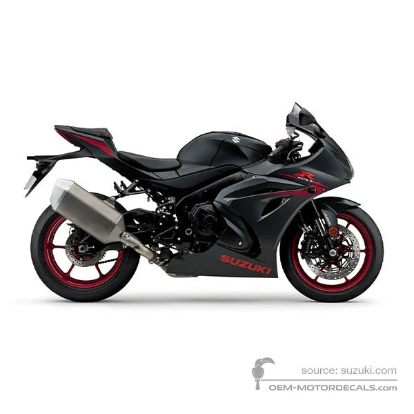 Adesivi per Suzuki GSXR1000 2017 - Nero • Suzuki Adesivi OEM