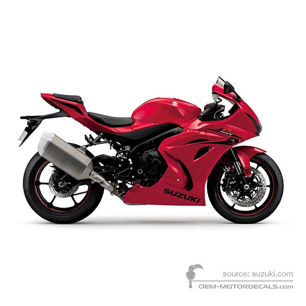 Pegatinas para Suzuki GSXR1000 2017 - Rojo • Suzuki Pegatinas OEM