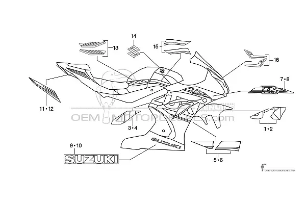 Suzuki GSXR1000 2018 - Wit