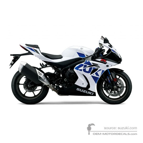 Aufkleber für Suzuki GSXR1000R 2019 - Weiss • Suzuki OEM-Aufkleber