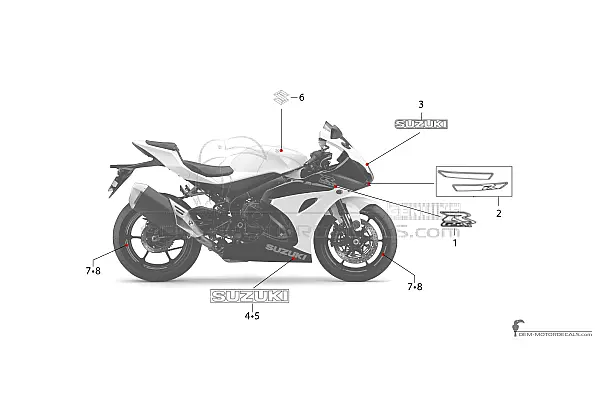 Suzuki GSXR1000 2019 - White