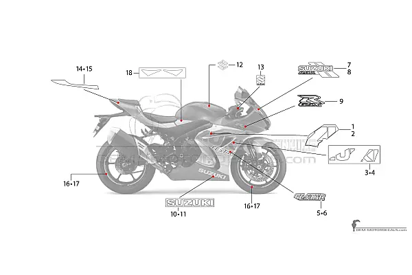 Suzuki GSXR1000 2021 - Blau