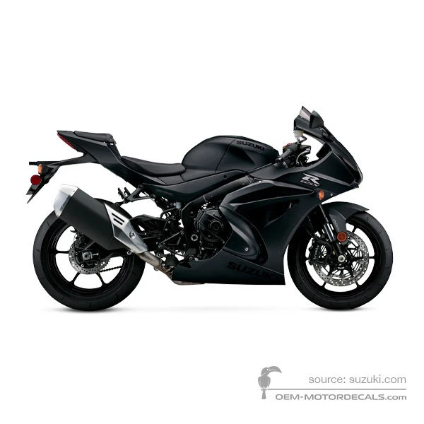 Aufkleber für Suzuki GSXR1000 2022 - Schwarz • Suzuki OEM-Aufkleber