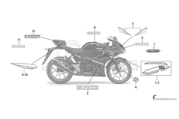 Suzuki GSXR125 2024 - Schwarz