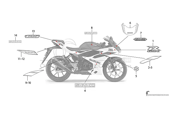 Suzuki GSXR125 2024 - Blau
