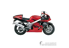 Pegatinas para Suzuki GSXR600 1998 - Rojo • Suzuki Pegatinas OEM