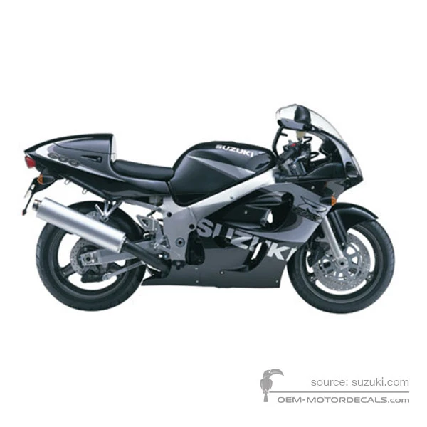 Pegatinas para Suzuki GSXR600 1999 - Negro • Suzuki Pegatinas OEM