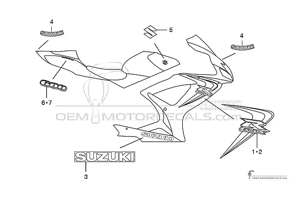 Suzuki GSXR600 2006 - Zilver
