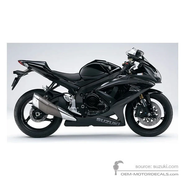 Aufkleber für Suzuki GSXR600 2009 - Schwarz • Suzuki OEM-Aufkleber
