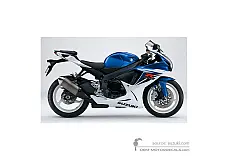 Stickers voor Suzuki GSXR600 2012 - Blauw • Suzuki OEM Stickers