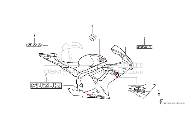 Suzuki GSXR600 2018 - Gray