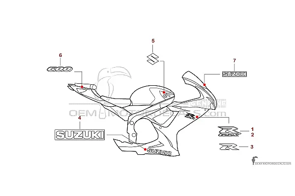 Suzuki GSXR600 2019 - Schwarz