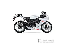 Stickers voor Suzuki GSXR600 2020 - Wit • Suzuki OEM Stickers