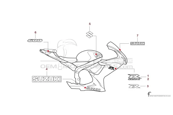 Suzuki GSXR600 2020 - Wit