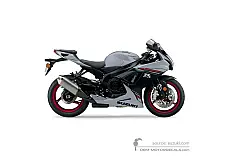 Naklejki do Suzuki GSXR600 2023 - Szary • Suzuki Naklejki OEM