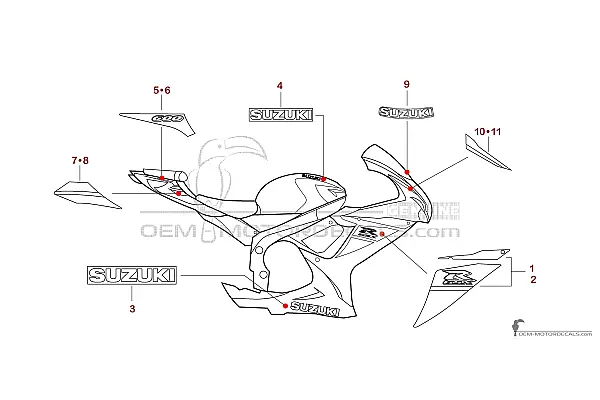 Suzuki GSXR600 2024 - Blauw