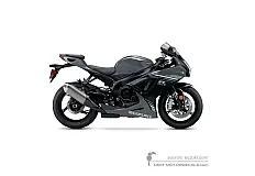 Autocollants pour Suzuki GSXR600 2025 - Gris • Suzuki Autocollants OEM