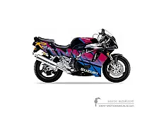 Decals for Suzuki GSXR750 1992 - Black • Suzuki OEM Decals