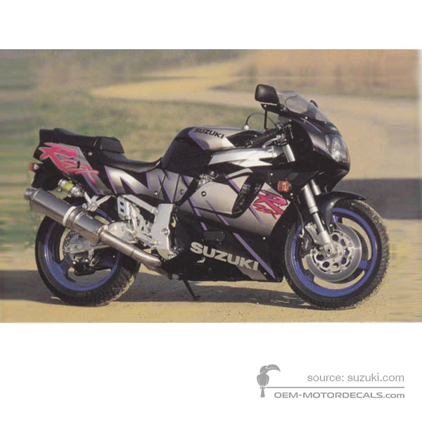 Aufkleber für Suzuki GSXR750 1992 - Schwarz • Suzuki OEM-Aufkleber