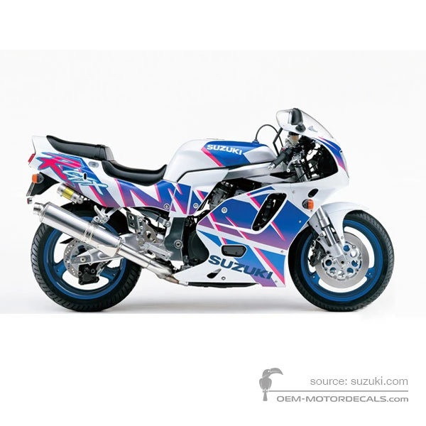Stickers voor Suzuki GSXR750 1992 - Wit • Suzuki OEM Stickers