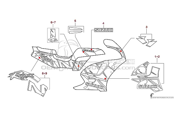 Suzuki GSXR750 1992 - Zwart