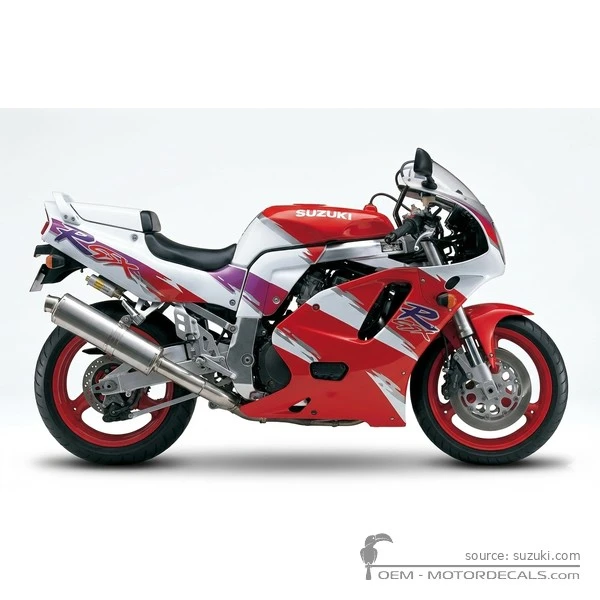 Decals for Suzuki GSXR750 1993 - Red • Suzuki OEM Decals
