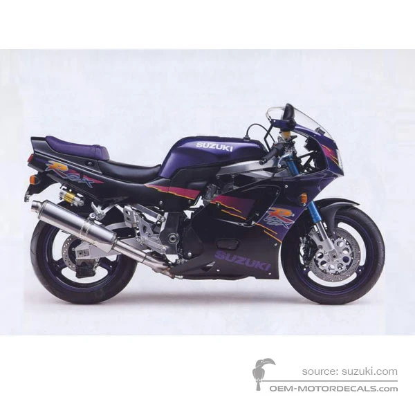 Stickers voor Suzuki GSXR750 1994 - Paars • Suzuki OEM Stickers