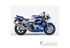 Aufkleber für Suzuki GSXR750 1995 - Blau • Suzuki OEM-Aufkleber