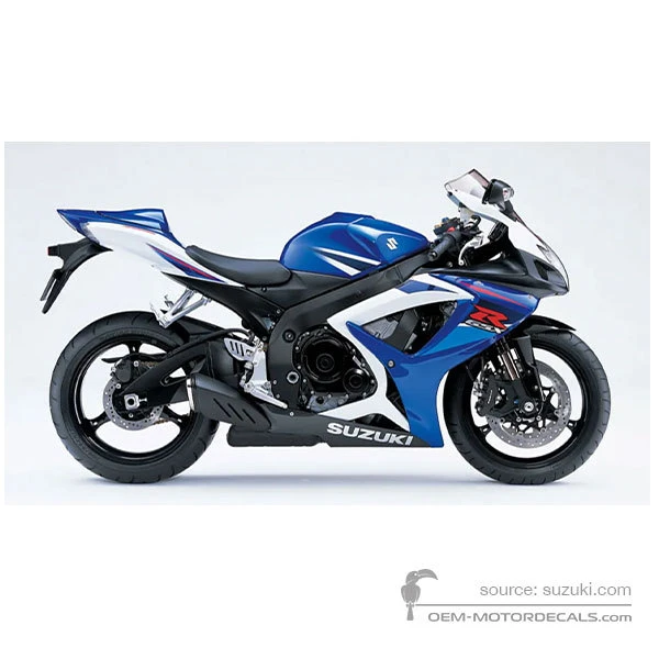 Decals for Suzuki GSXR750 2007 - Blue • Suzuki OEM Decals