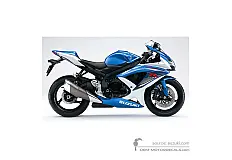 Stickers voor Suzuki GSXR750 2009 - Blauw • Suzuki OEM Stickers