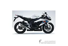 Aufkleber für Suzuki GSXR750 2010 - Weiss • Suzuki OEM-Aufkleber