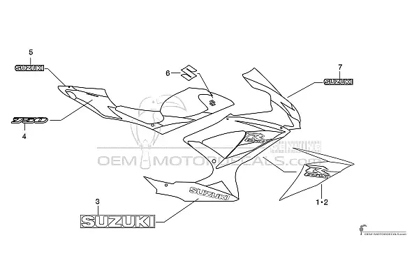 Suzuki GSXR750 2010 - Weiss