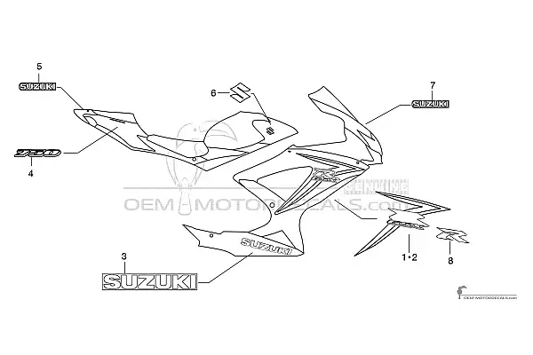 Suzuki GSXR750 2010 - Brun