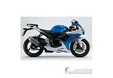 Stickers voor Suzuki GSXR750 2014 - Blauw • Suzuki OEM Stickers