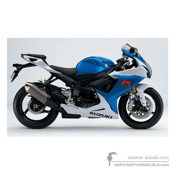 Naklejki do Suzuki GSXR750 2014 - Niebieski • Suzuki Naklejki OEM